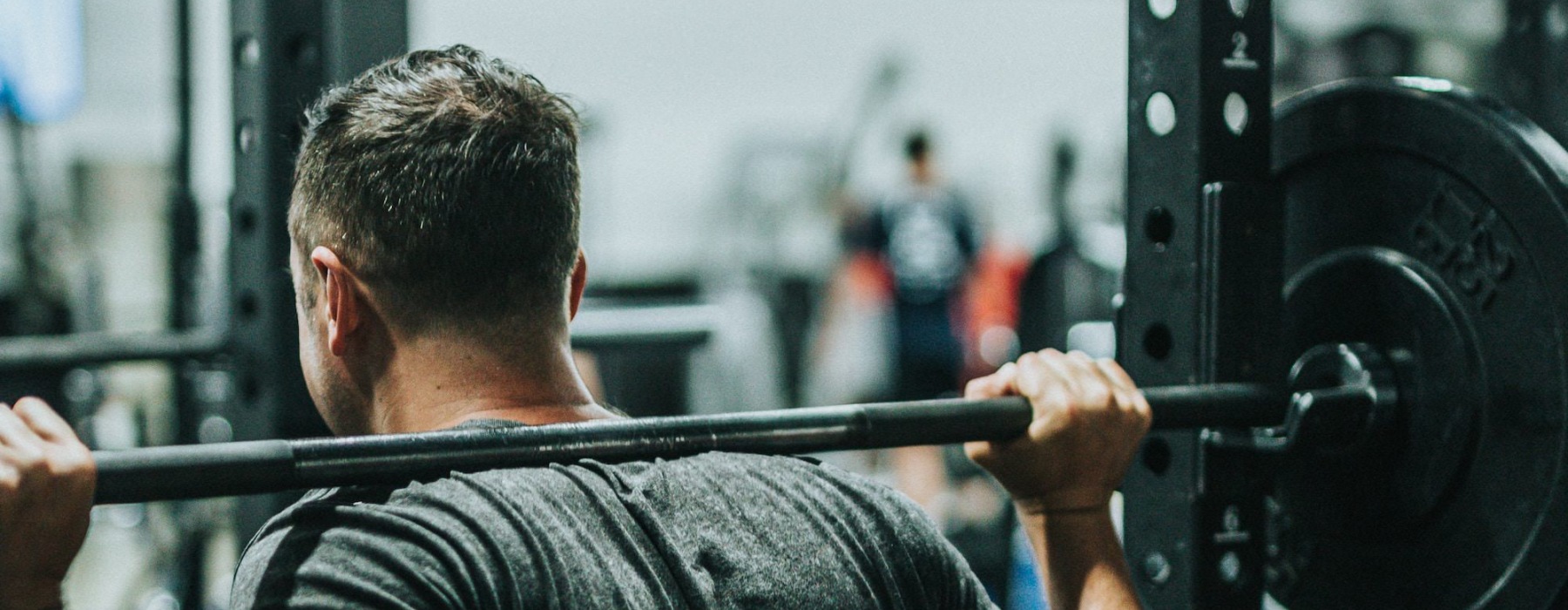 a man working out at a gym